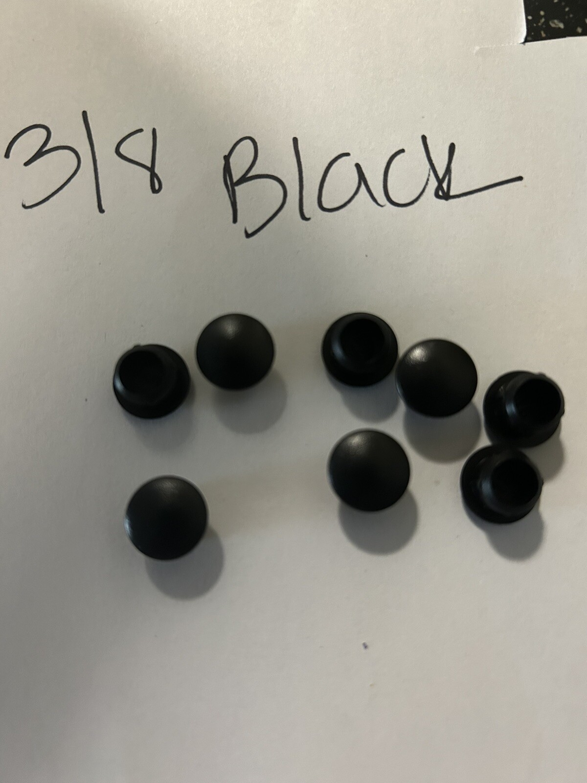 100 Count Black 3/8 “HOLE PLUGS Plastic Car Bumper Furniture
