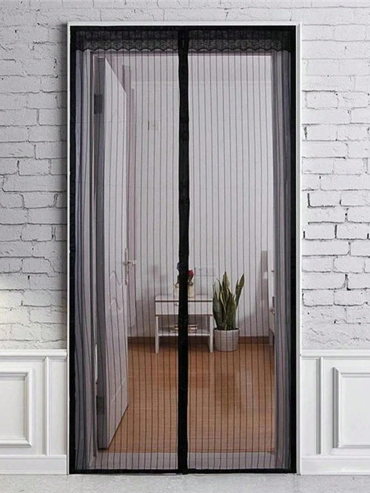 Magnetic Anti-Mosquito Soft Yarn 35.5″x82.7 Self-Adhesive Soft Door Curtain