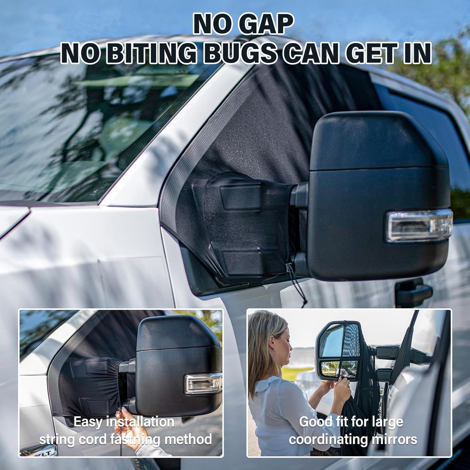 Large SUVs Compact Vans Front Window Screens Camping Front Window Sun Shade