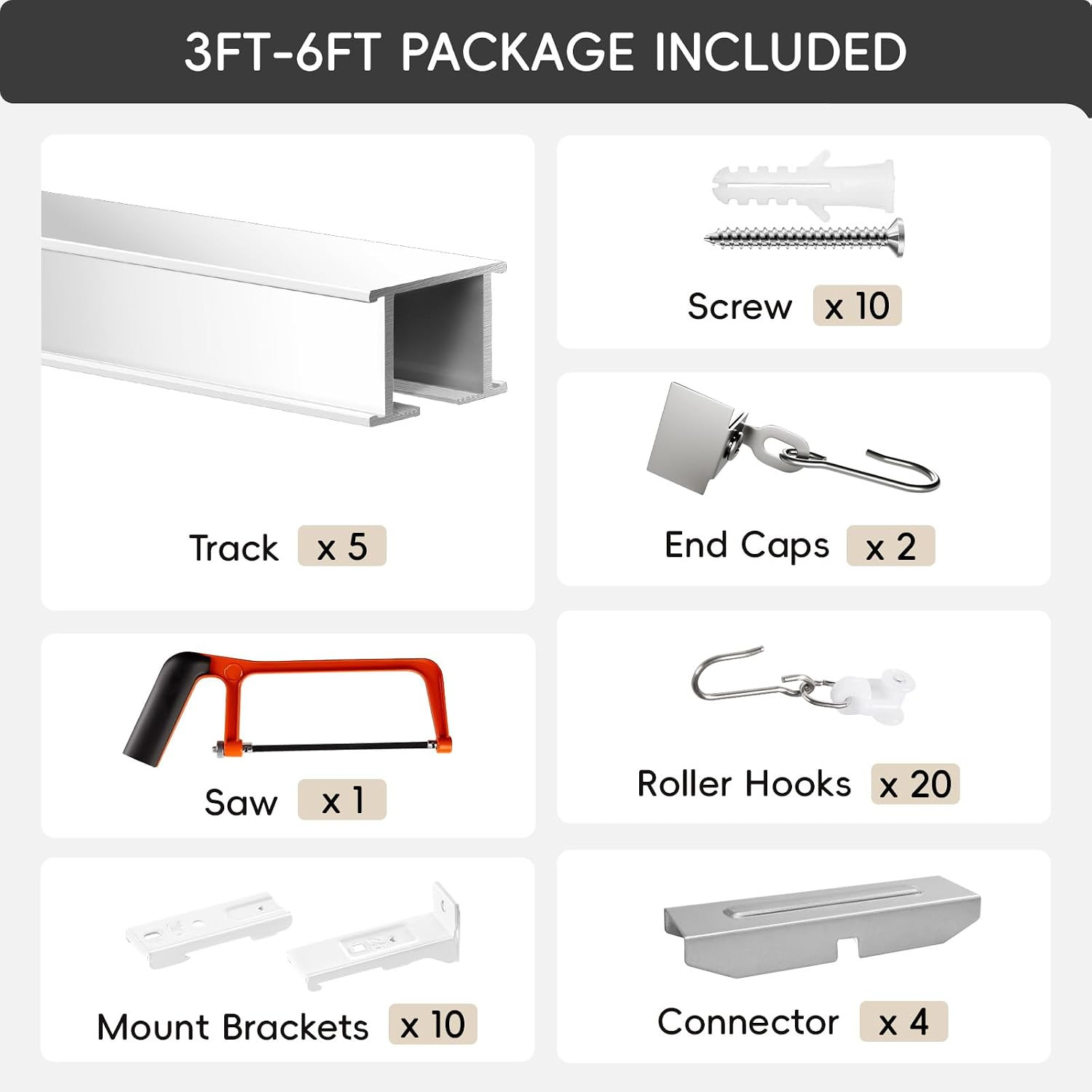 Ceiling Curtain Track, Curtain Track for Curtains, Drapes, and Room Dividers, Ce