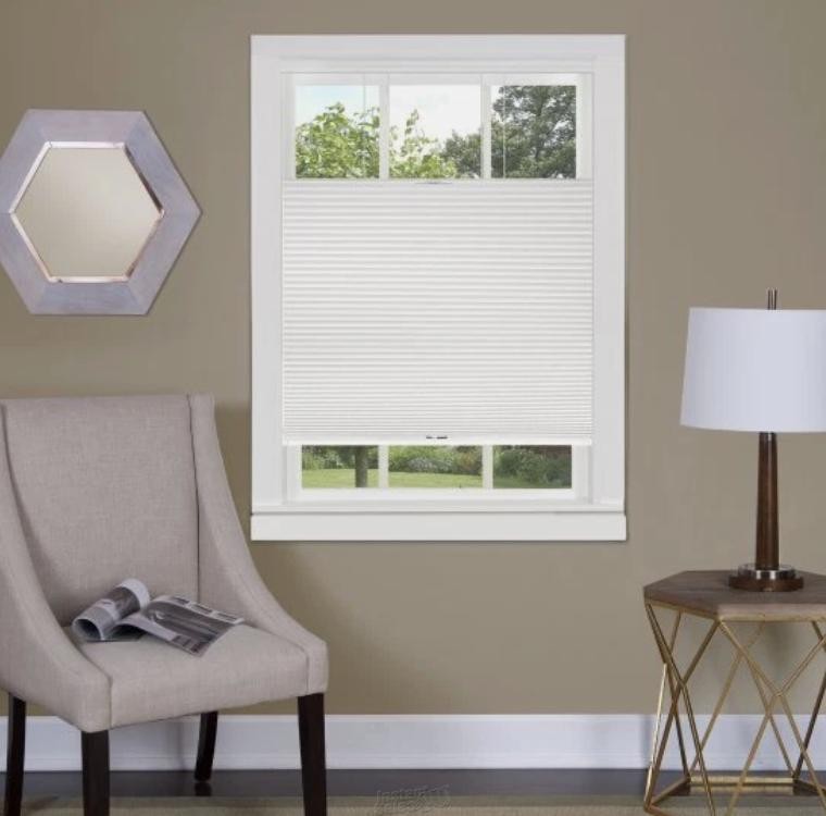 Achim Home Top Down Cordless Honeycomb Cellular Shade 35″ x 64″ ALABASTER Blinds