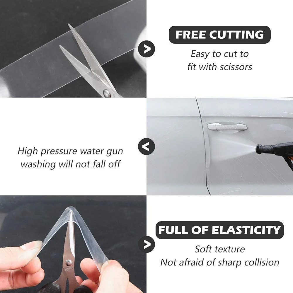 Transparent Car Door Protector Film – Anti-Scratch Nano Tape, Trunk & Edge Guard