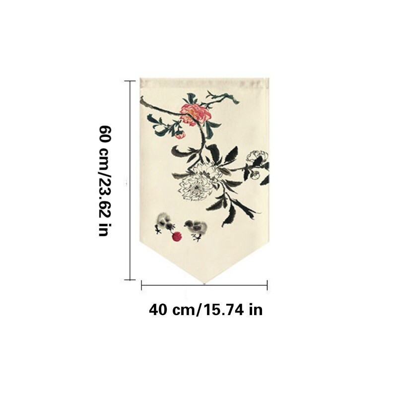 Kitchen Short Doorway Curtains Canvas Noren Blackout Valance Room Divider