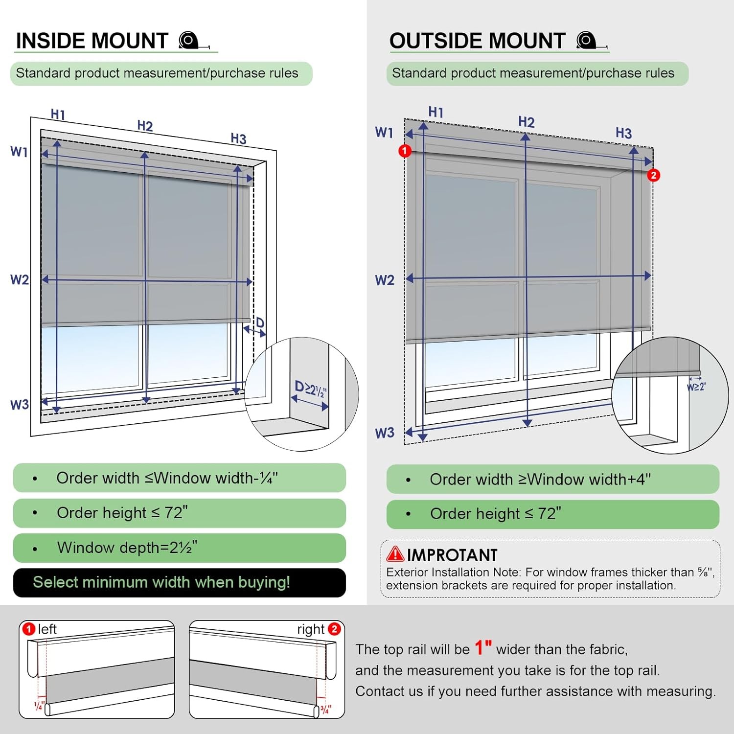 Smart Motorized Blinds with Remote Control, Blackout Roller Shades, Custom Smart