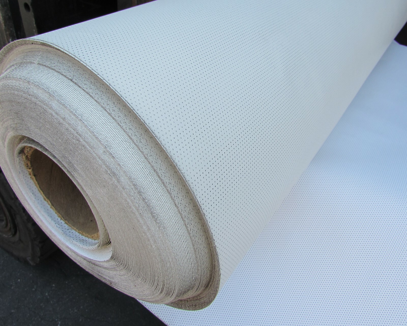 Aircraft Grade Perforated Window Graphic Film, White, 130 Yards x 48″