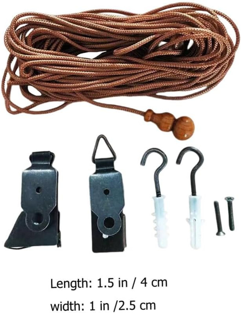Roller Window Shades Lift Cord Replacement Kit for Blinds & Bamboo Curtains