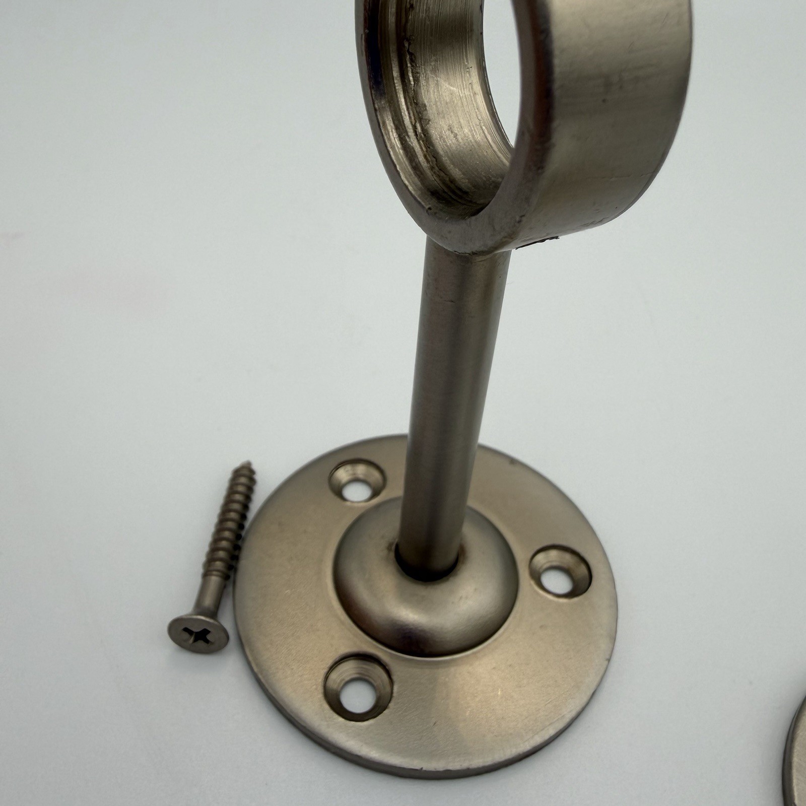 Pottery Barn Kids Teen 1” Curtain Rod Brackets Pewter Set of 2