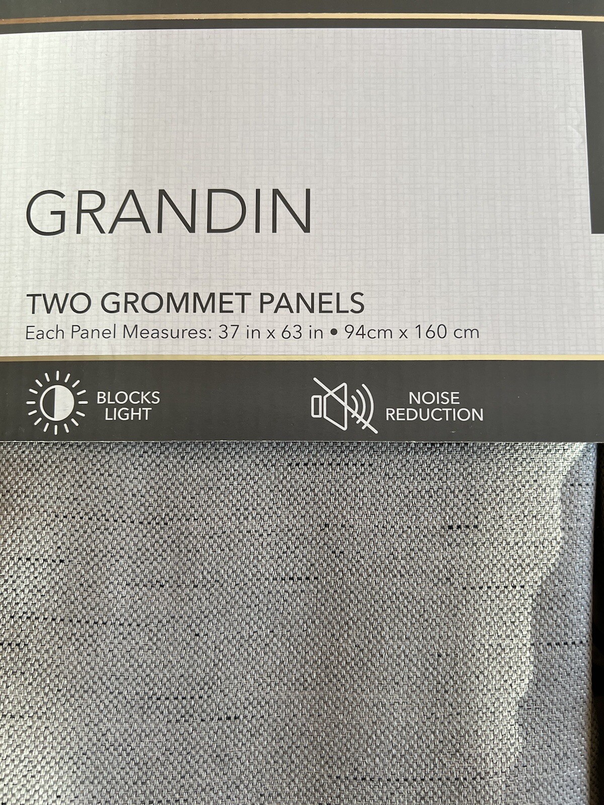 Grandin Blackout Gray Curtains