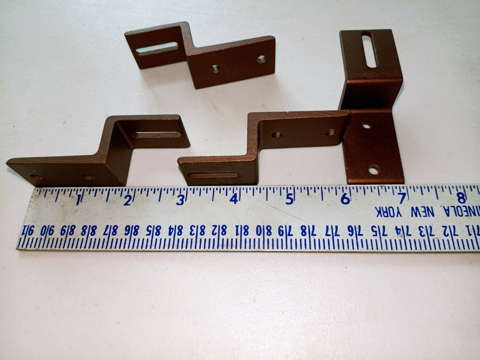 Kirsch ceiling mounted traverse rod 71131 metal Z brackets. 4 brackets. 510