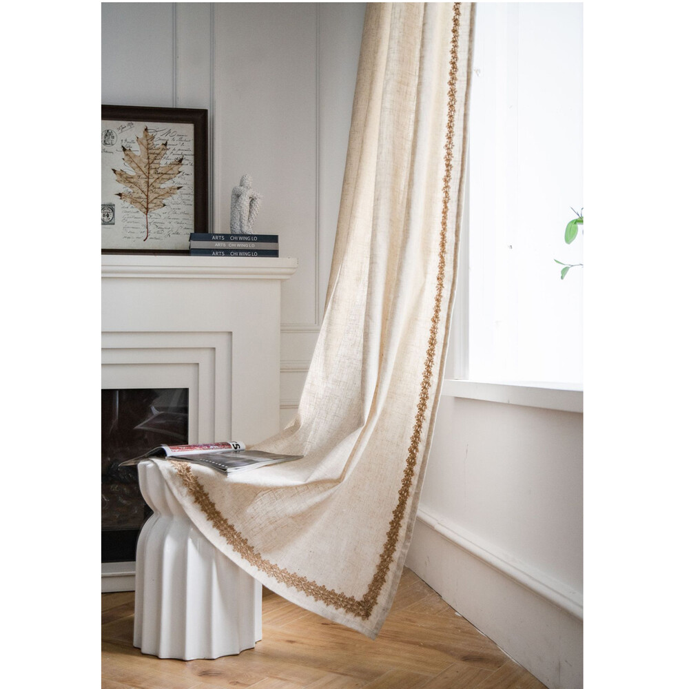 Plain Curtain for Living Room Bedroom Window Panel Treatment Drape