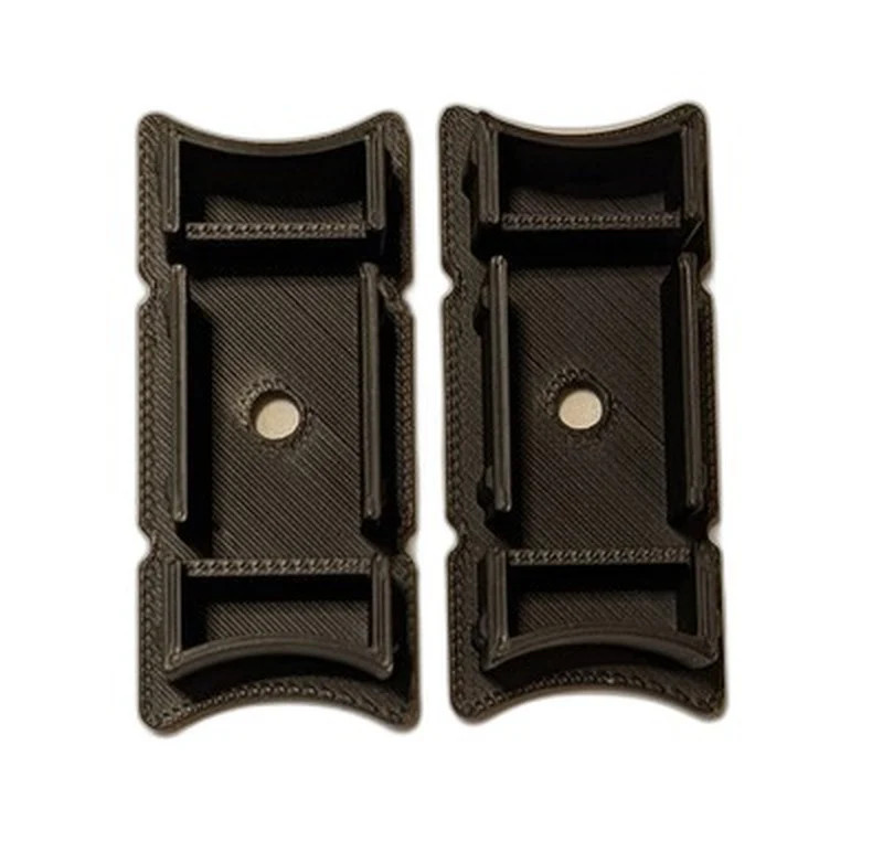 3D Printed Levolor Blind Bottom Rail End Cap 2-Pack Style B White Black
