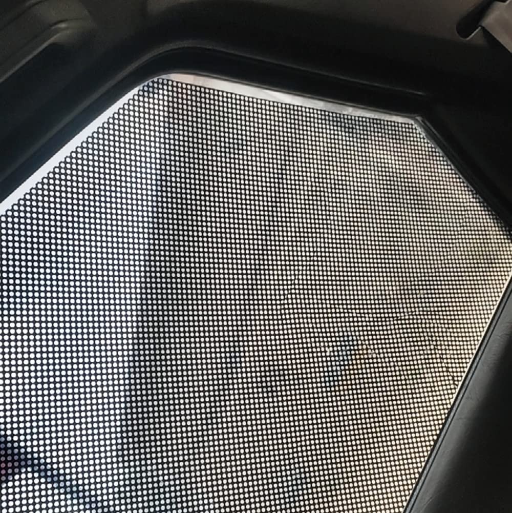Oneway Perforated Black Vinyl Privacy Window Film Electrostatic Adhesive Glass W