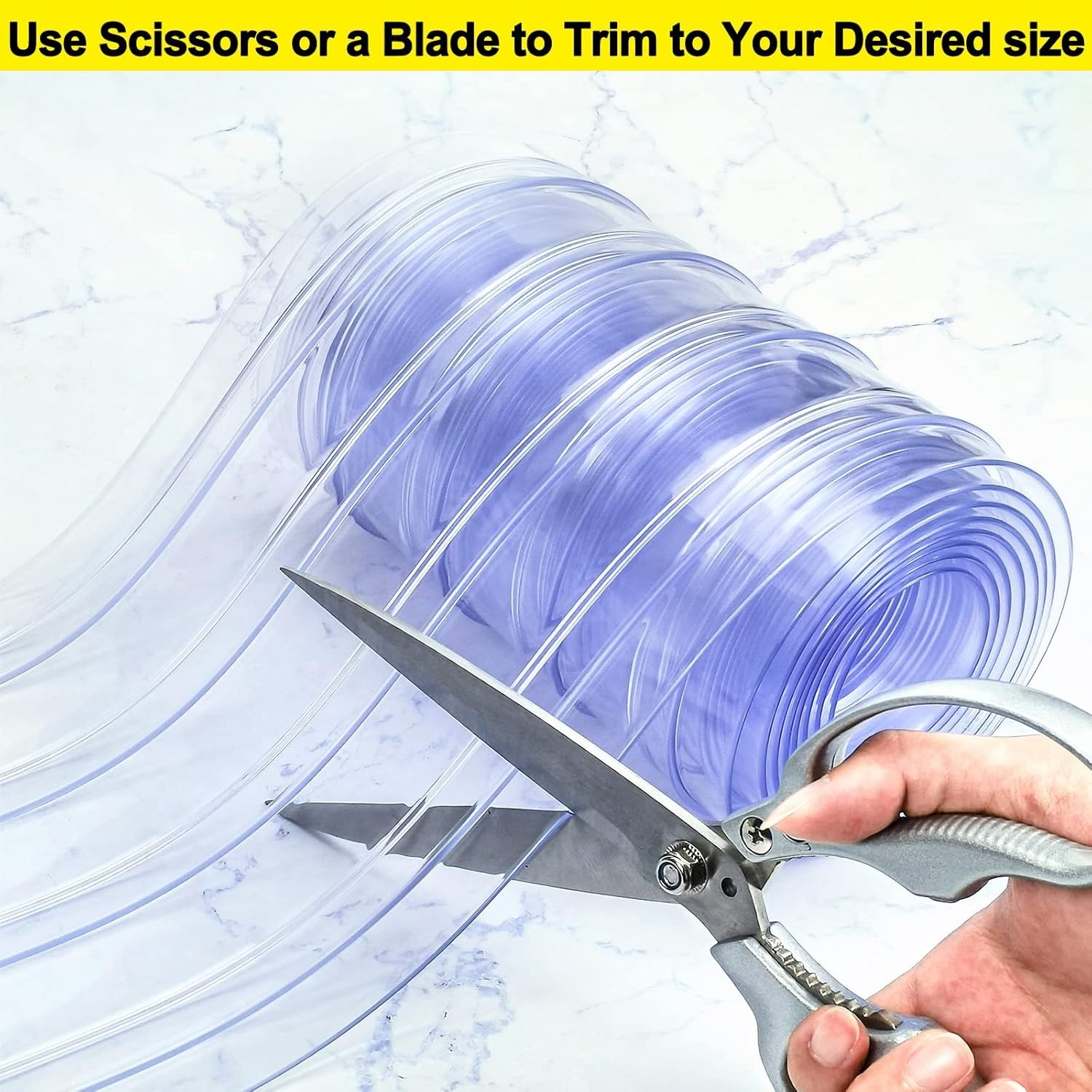 Clear PVC Door Curtain Strip 8″ x 96″ – Durable Energy-Saving Solution