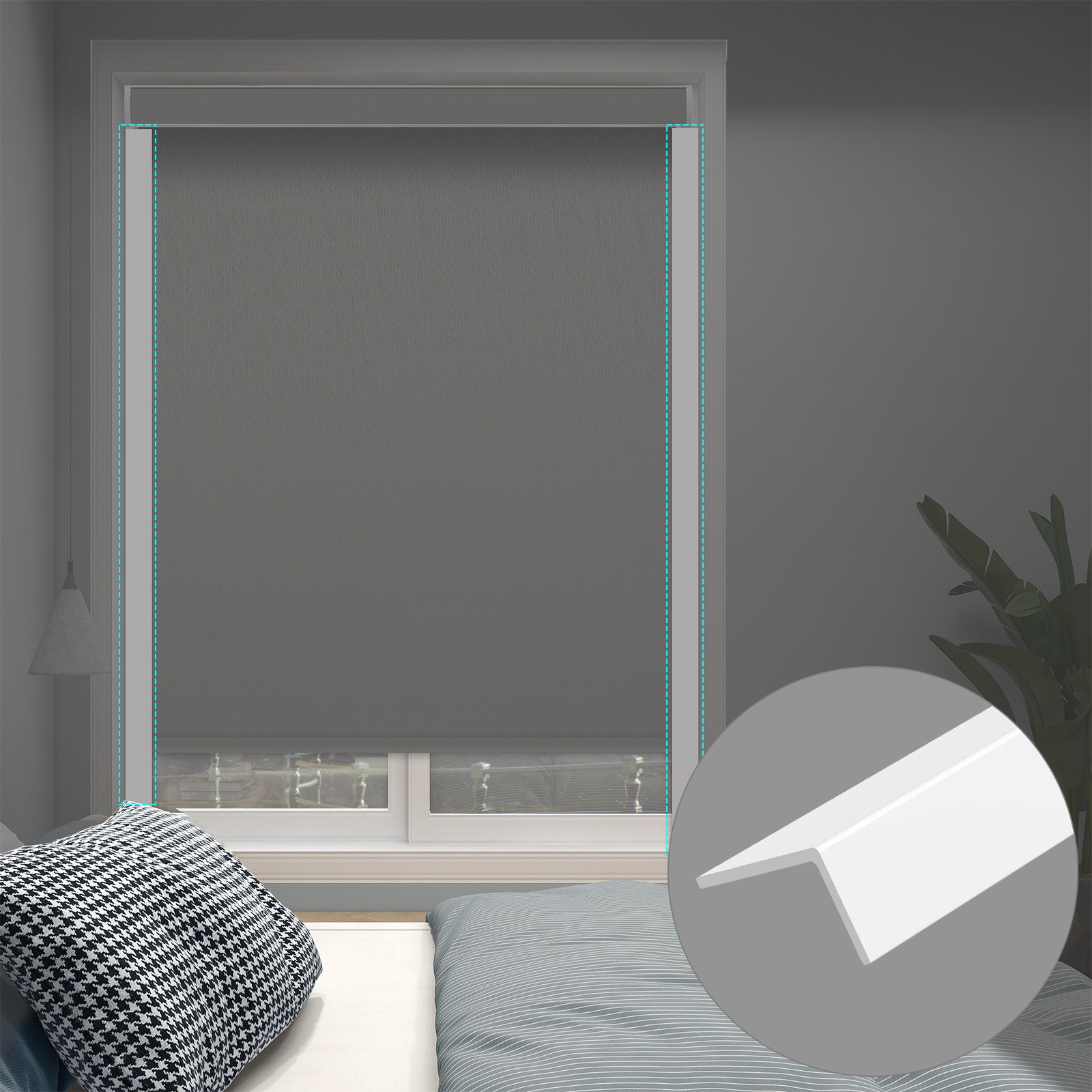 Changshade Light Filtering Cordless Top-Down Bottom Up Cellular Window Shade