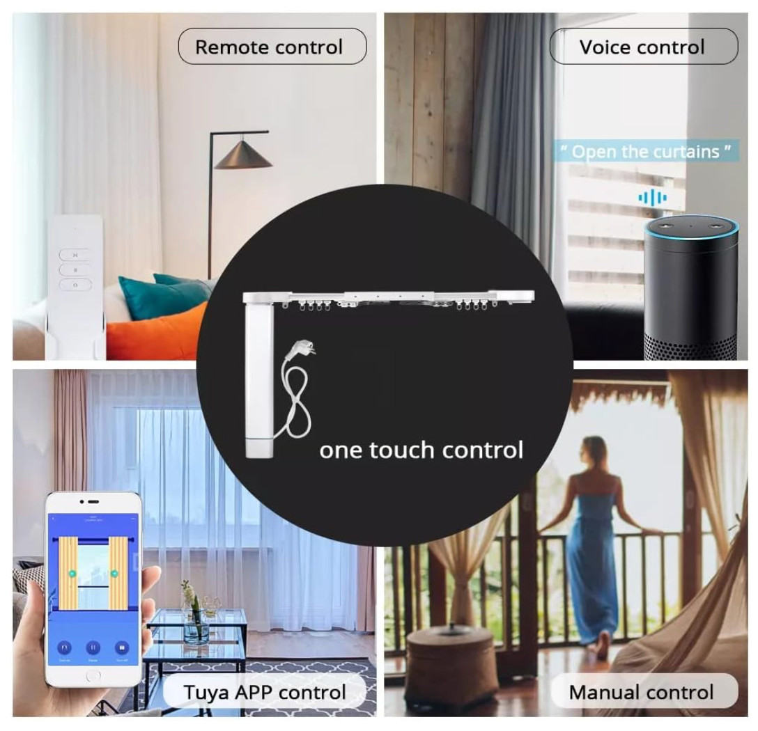 Smart Curtain Blind Motor WiFi Electric Remote Control Curtain Motor -New/Sealed