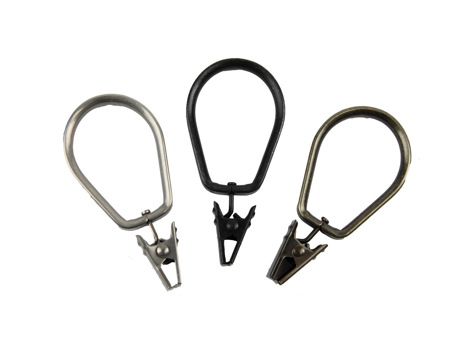 Deluxe Pivot 10 CURTAIN RINGS 1-3/8 inch, 3 colors available