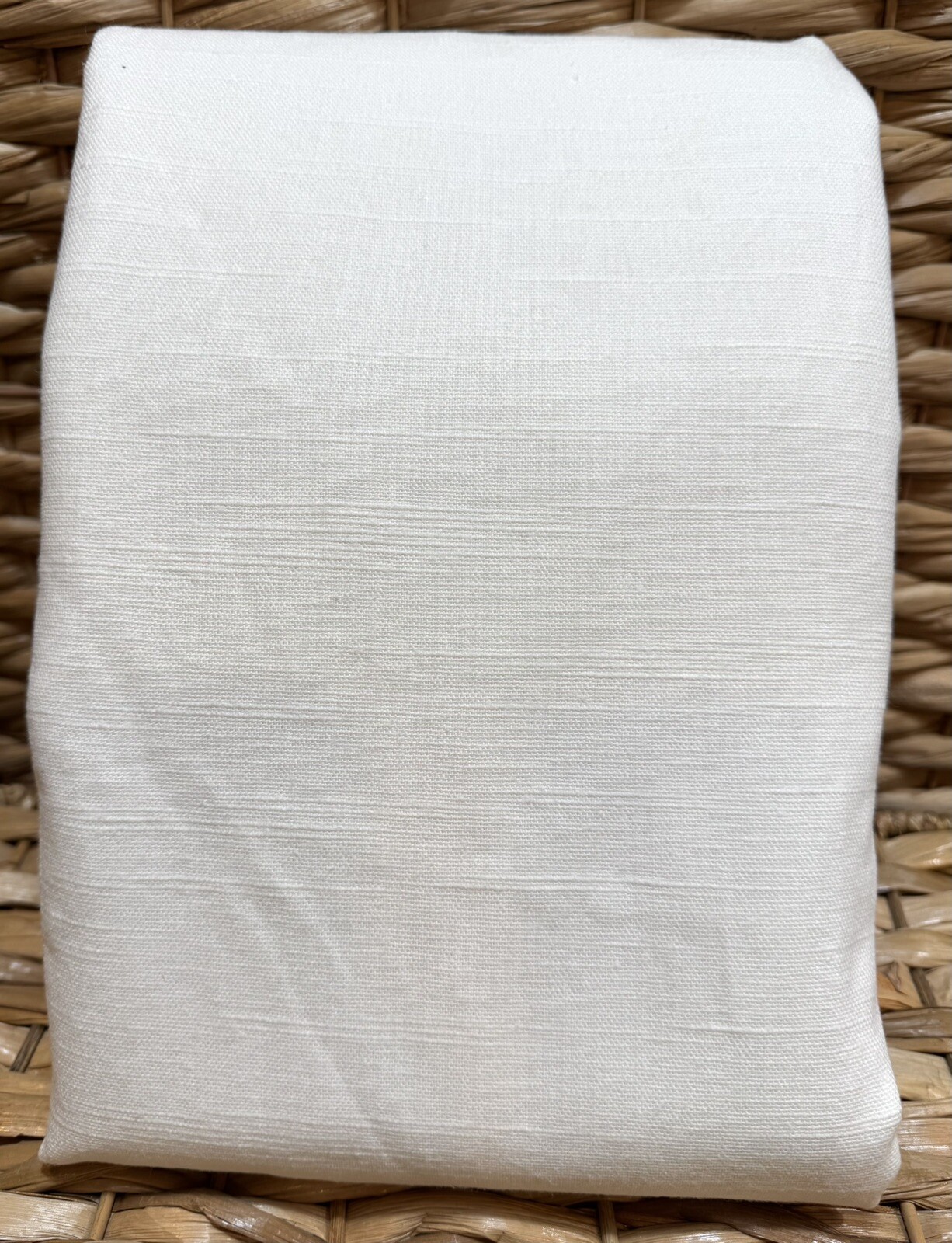 Pottery Barn Teen Cotton Lined Linen Curtain Panel 44” x 96″ WHITE Open Box