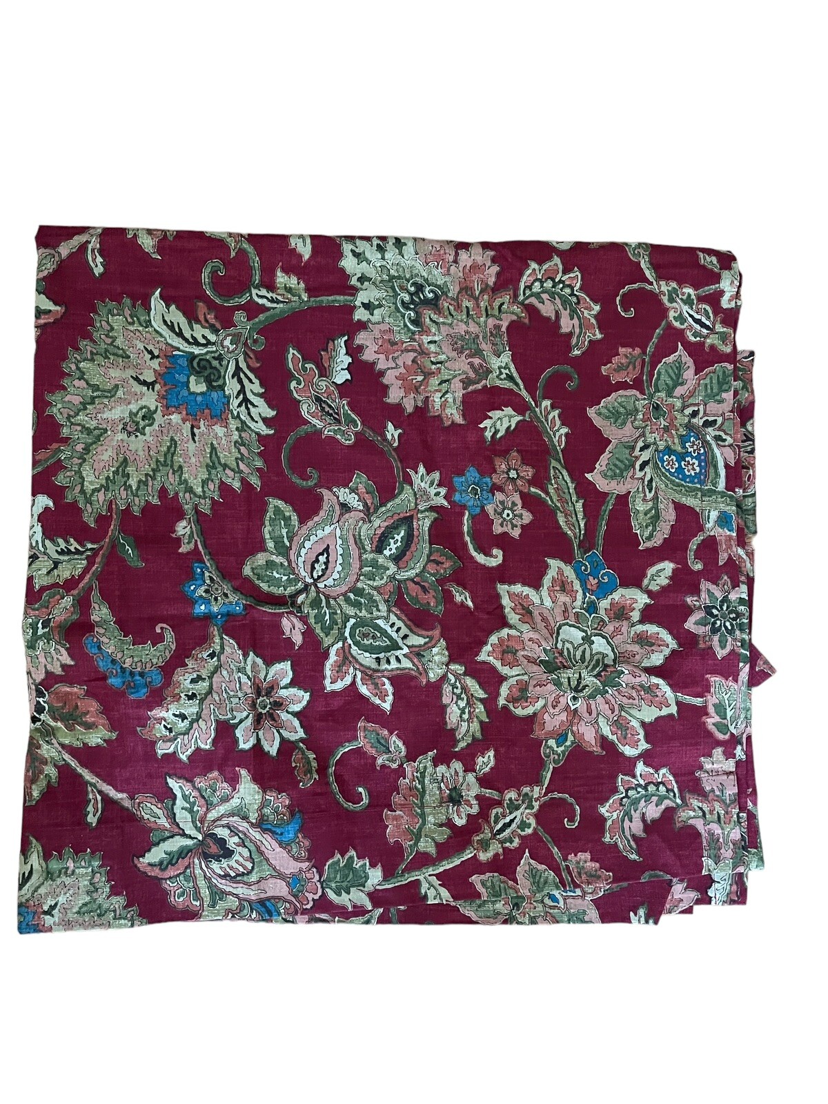 Ralph Lauren Chaps 2 Annabelle Curtain Panels Jacobean Floral Tie Backs 44×84