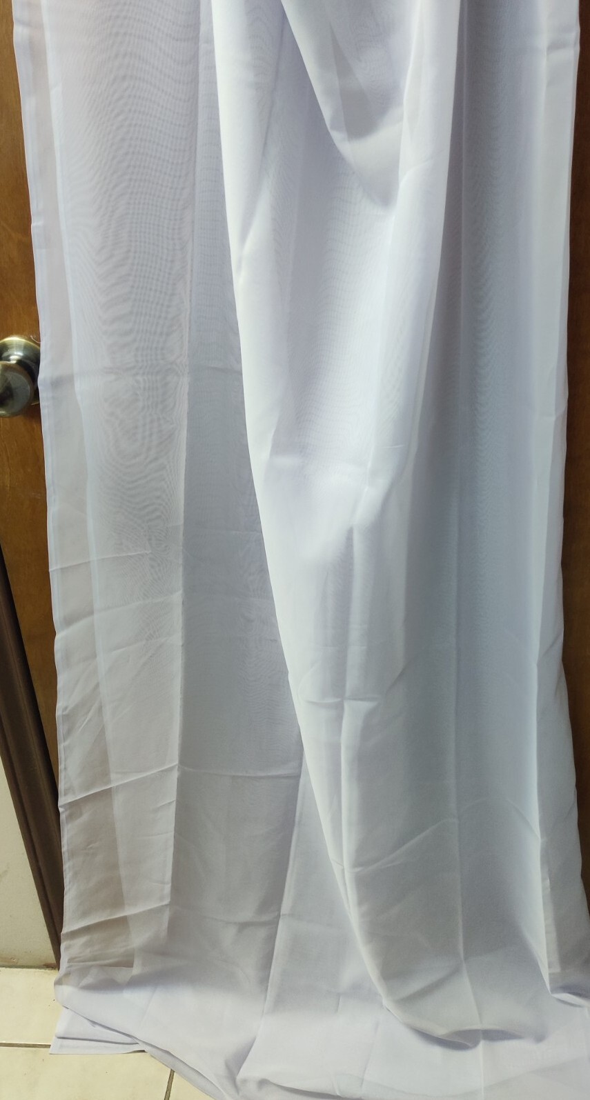 Single Springs Lavender Sheer Curtain Panel 60″X86″ Flower Applique Embroidered