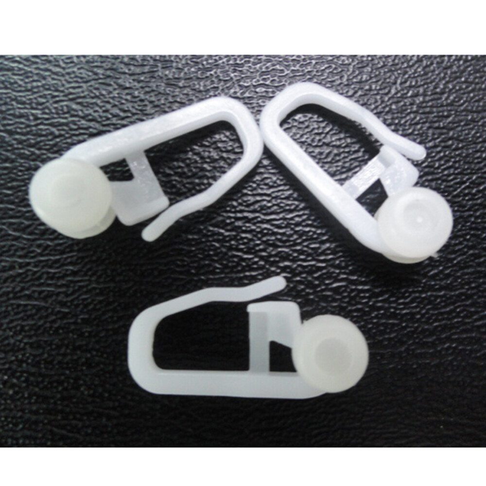 100PCS Curtain Hanging Track Hook Curtain Roller Blind Sliding Curtain Hook