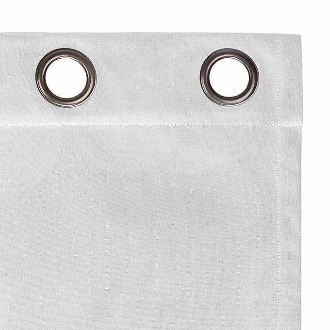 Sun Zero Pratt Tonal Texture Fleece Insulated Blackout Panels – White 100×84 in