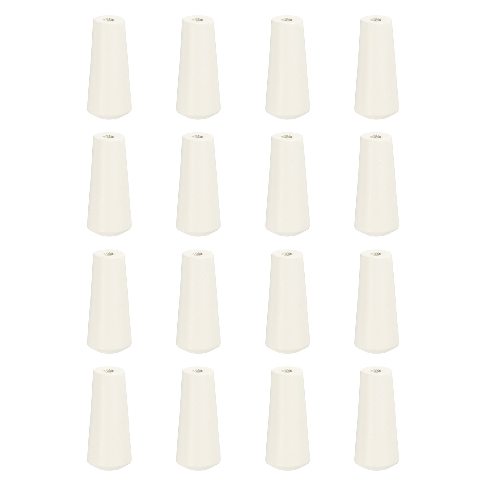 16Pcs Cord Knobs, 35mm Window Blind Tassels Wooden Pull Cord, White