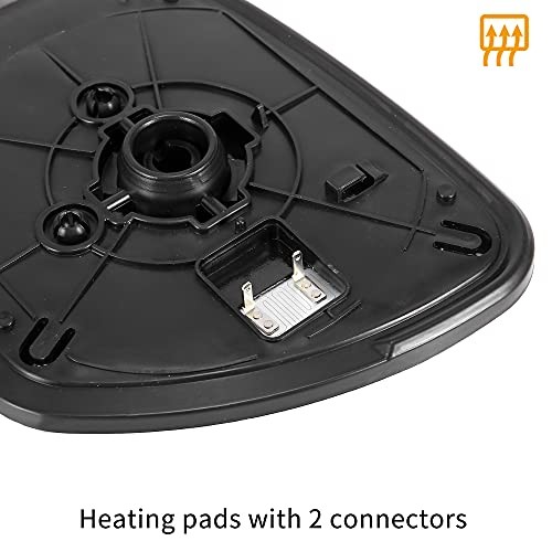 Car Rearview Mirror Glass Replacement with Backing Plate Heated Left Driver