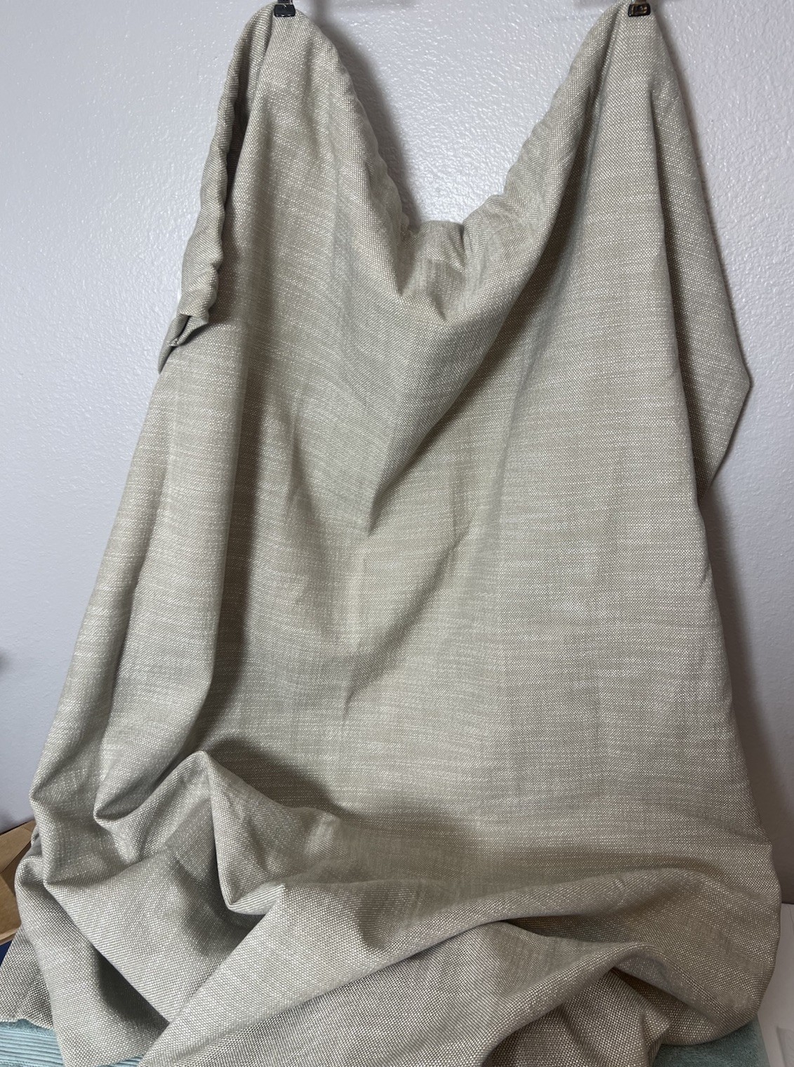 Restoration Hardware Textured Cotton Weave Heavy Curtains Panels Lined48x96 Pair