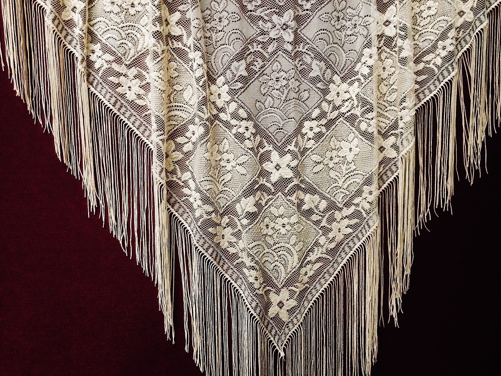 Lace Fringe Window Valance 56″ x 36″ Antique Gold Livingroom Bedroom