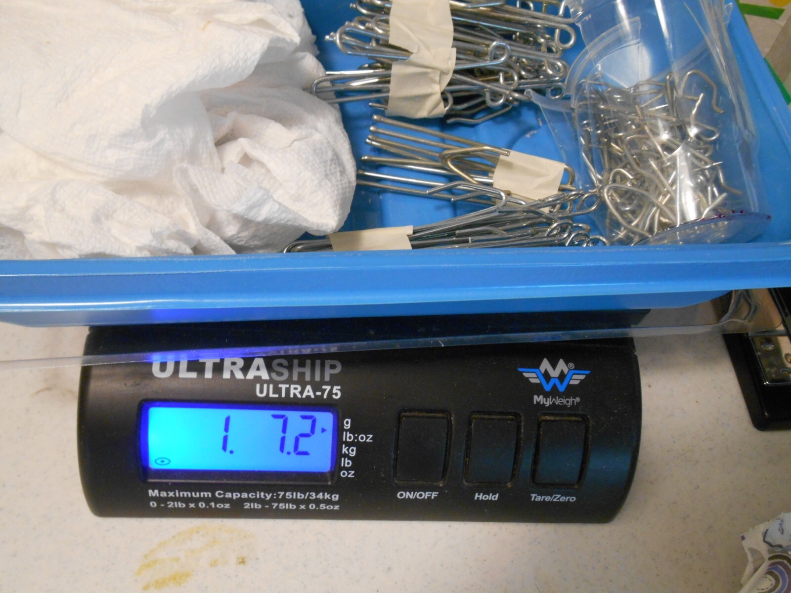 LARGE MIXED LOT (Almost 1-1/2 Pounds) USED STEEL DRAPERY CURTAIN ROD HOOKS