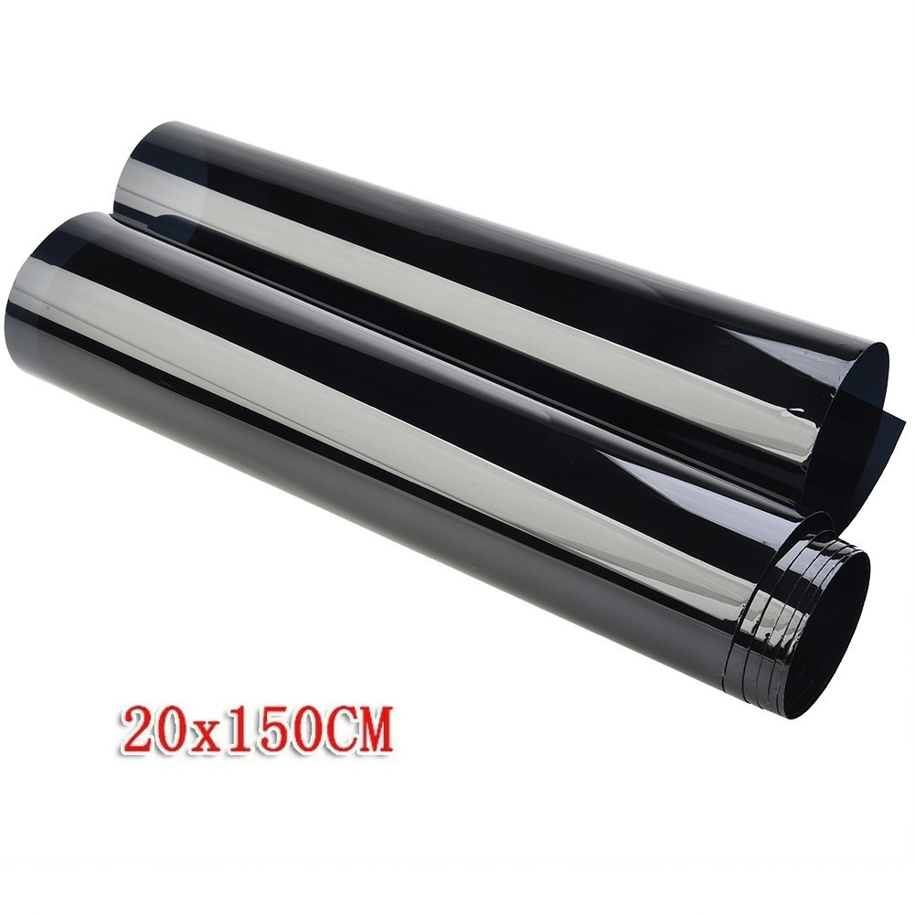 Universal/Black CAR Sun Strip Tint Visor For Front Windshield 5%VL Limo Shade