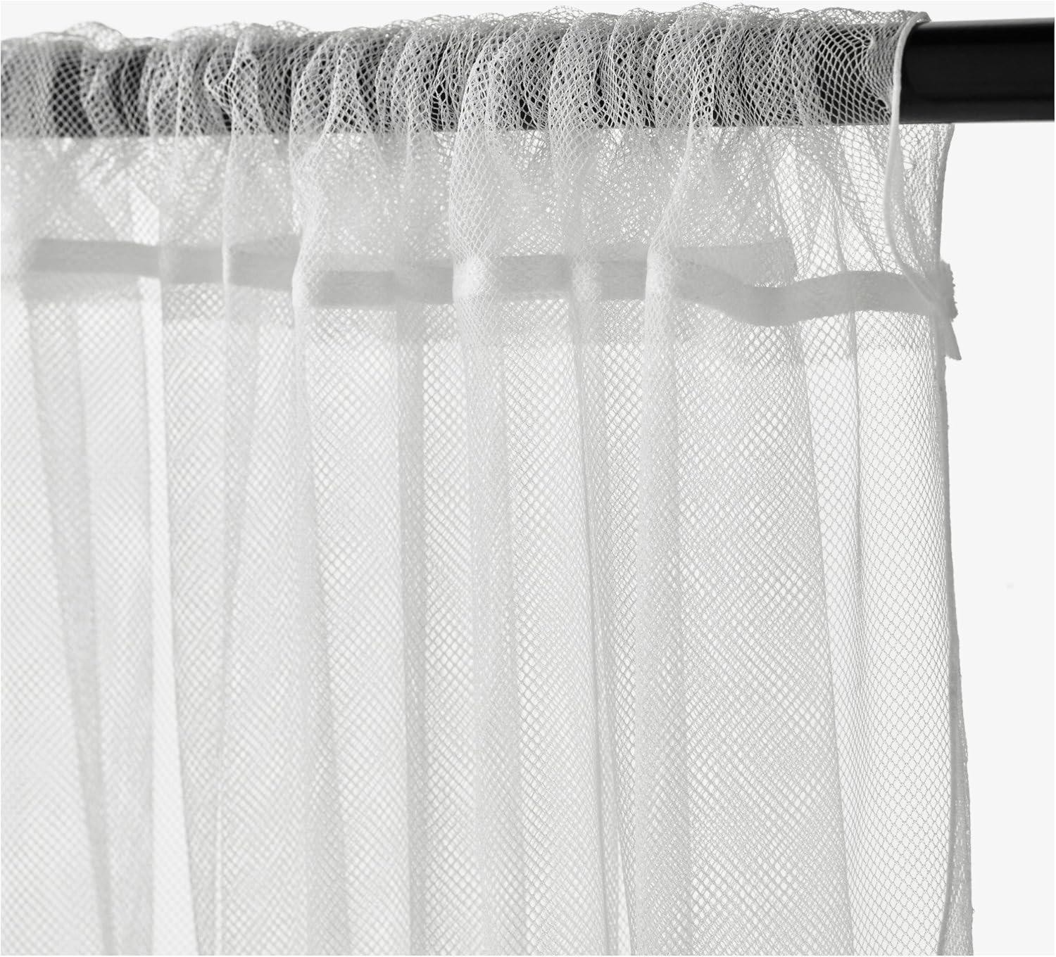 Ikea LILL Curtain Sheer 2 Panels 98″ X 110″, White New, 901.119.80, 12413, Poly