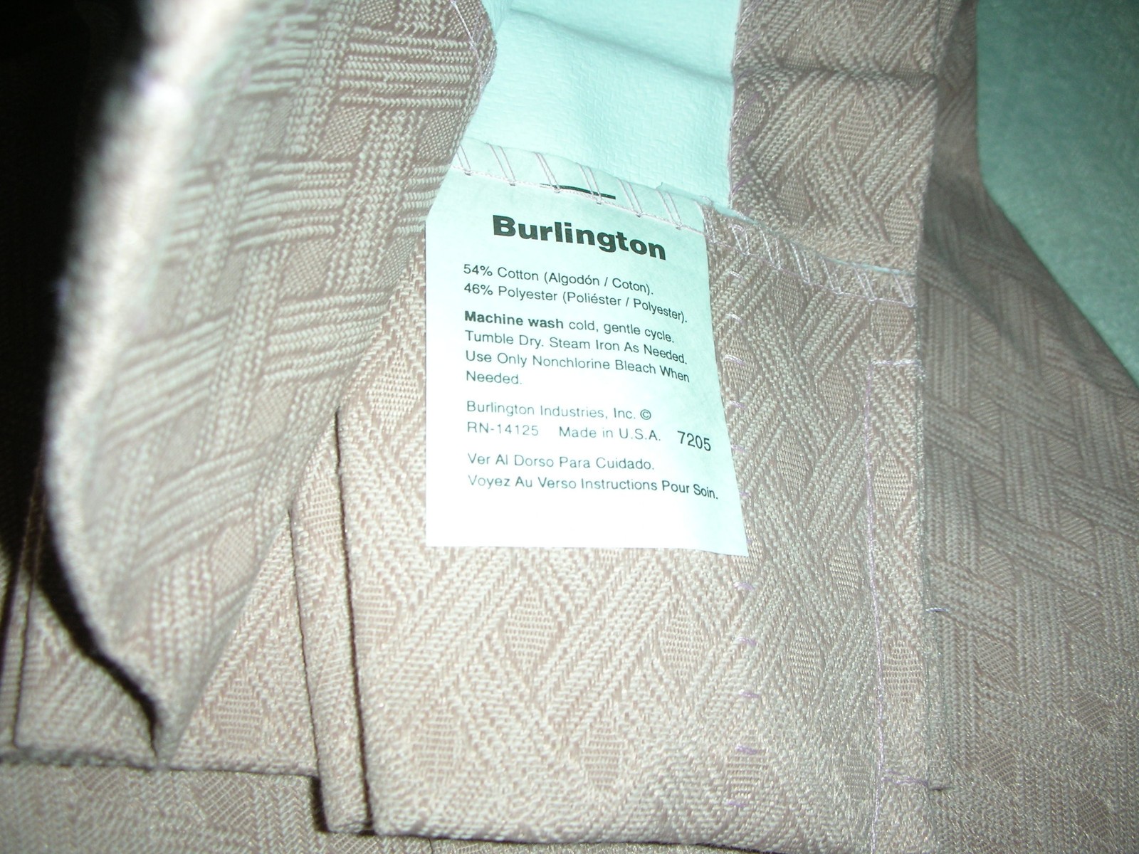 Vintage Burlington Kick Pleat Window Valance Rose 40×15 NEW