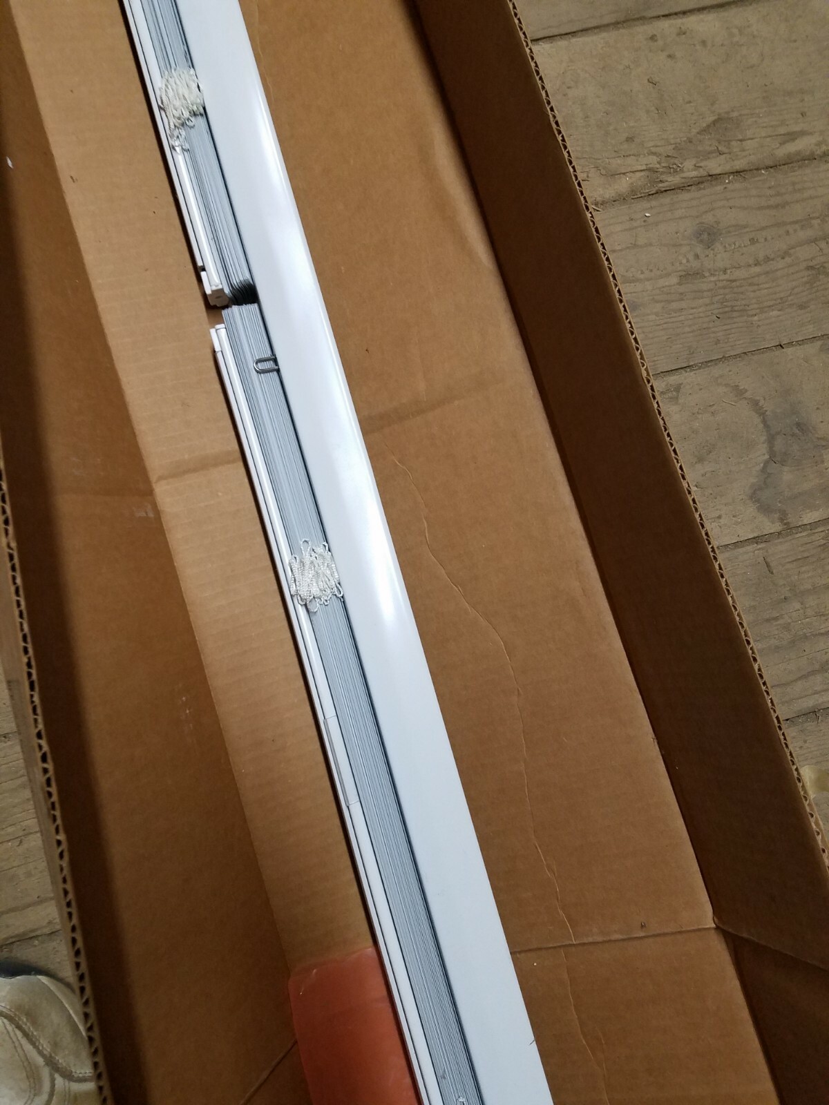 Levolor Mini Window Blind, Mark One 1-3/8 in, 103-1/4″ Wide x 54″ Long, White