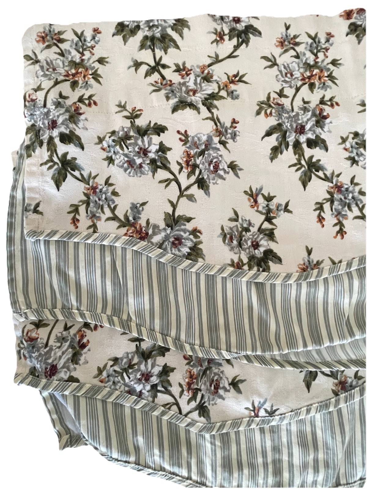 Waverly Garden Room “Carolina” Scalloped Valance Set Cottage Granny Farmhouse