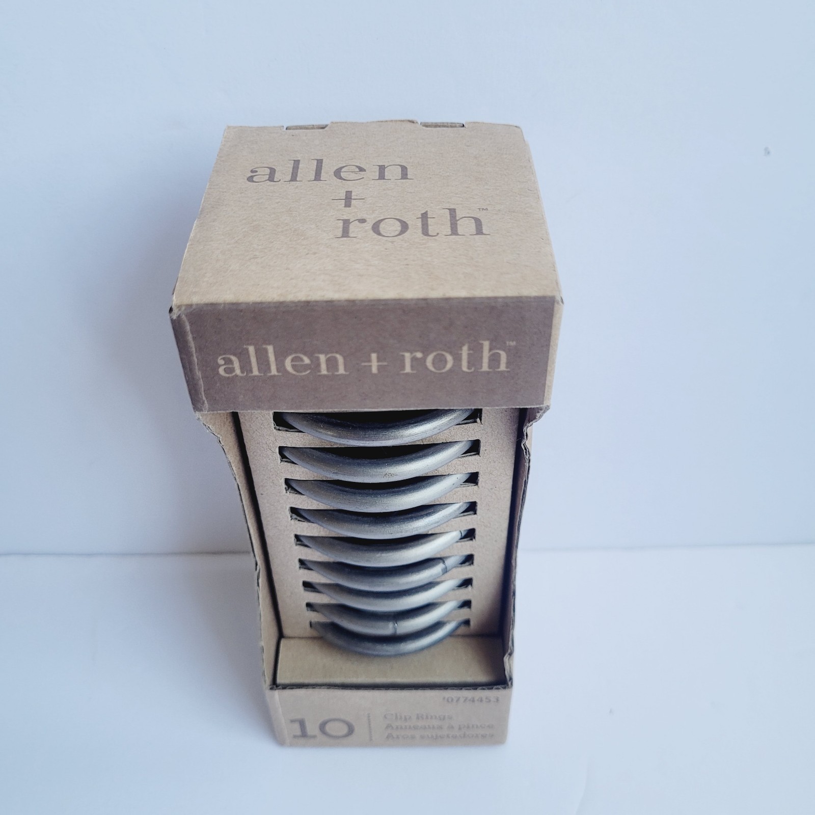 Allen + Roth 10-pc Curtain Clip Rings (Brushed Pewter) Model #0774453 BPEW