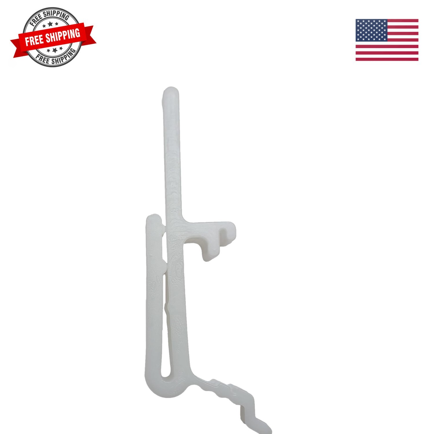 Vertical Blind Dust Cover Valance Clip Holder Bracket for 1.5″1 1/2 Rail 10