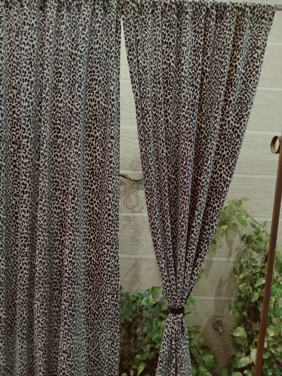 Leopard Print Velvet Curtain: Boho Safari, bedroom ,living room brand new design