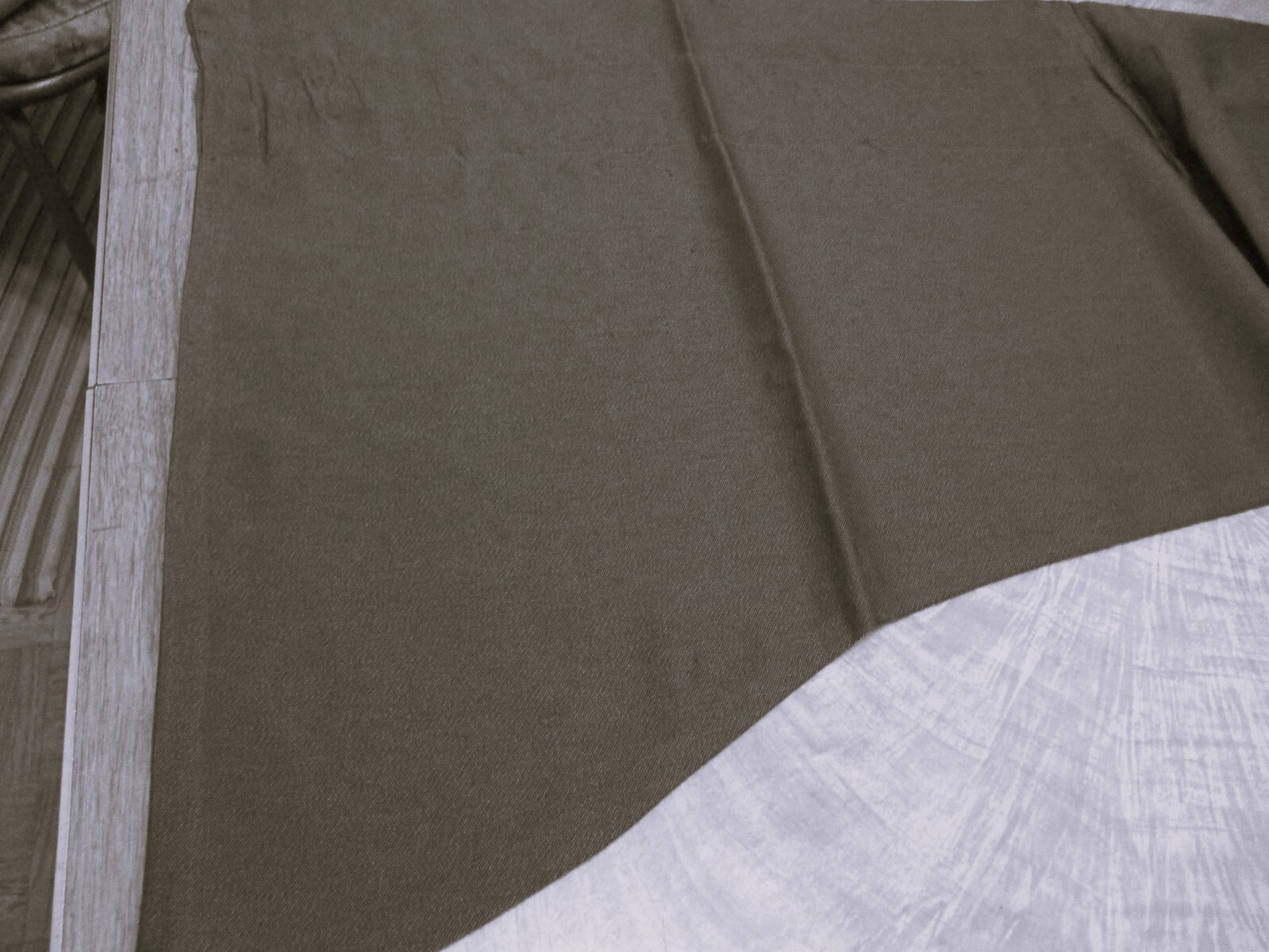 3 dark brown valances 20 x 82 scalloped
