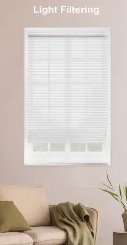 2) Cordless Light Filtering Cellular Shades 30.375” x 48” Snow Drift *2-Pack*