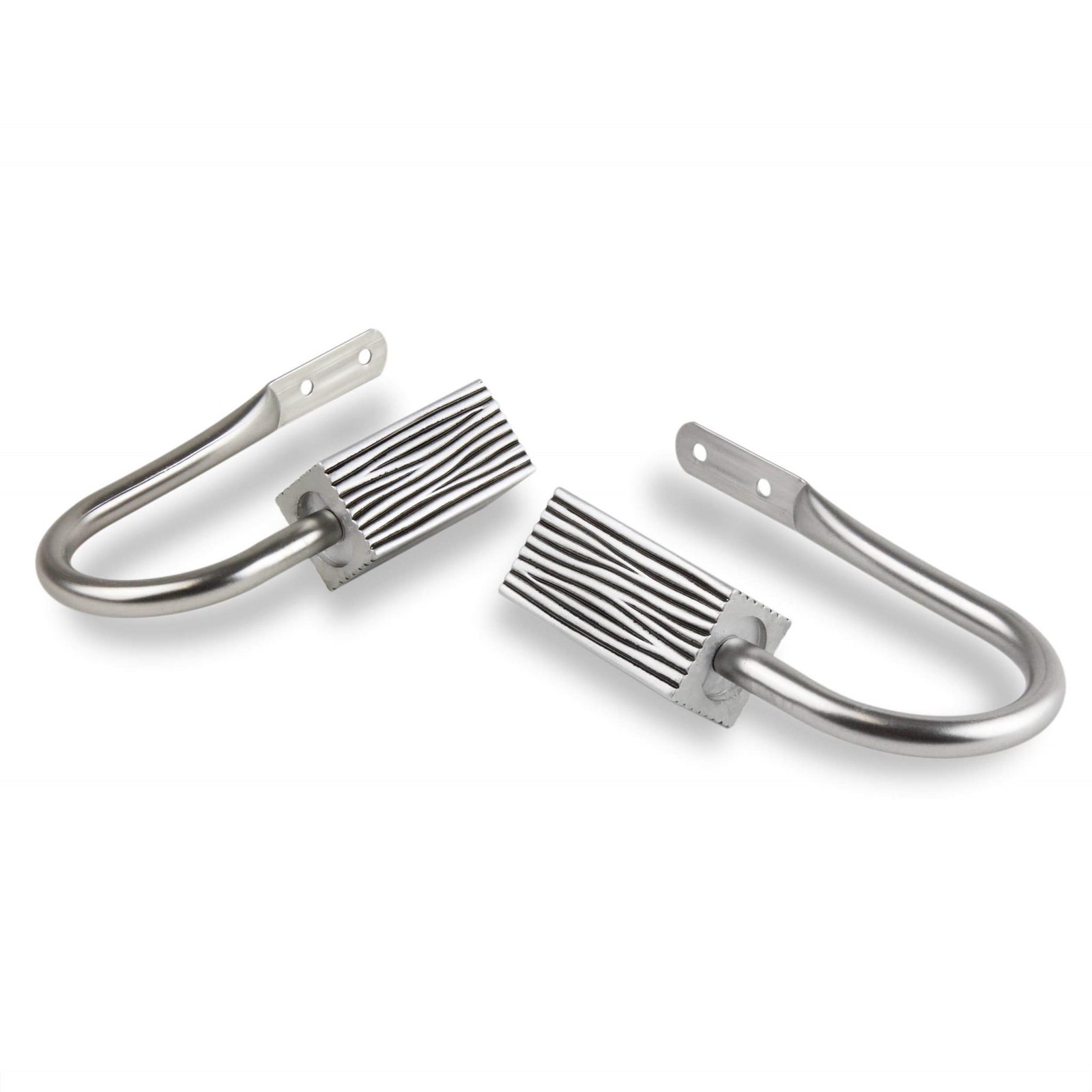 InStyleDesign Birch Curtain Holdback Pair – n/a Brass Finish, Nickel Finish
