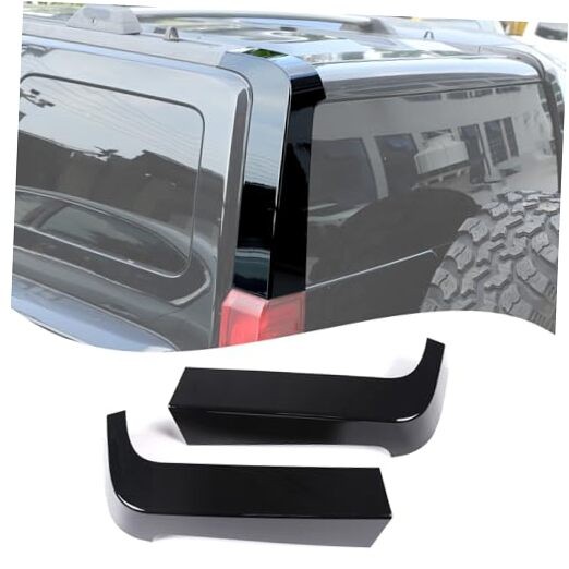 D Pillar Trim Cover Compatible with Hummer H3 2005-2009, ABS Rear Piano black