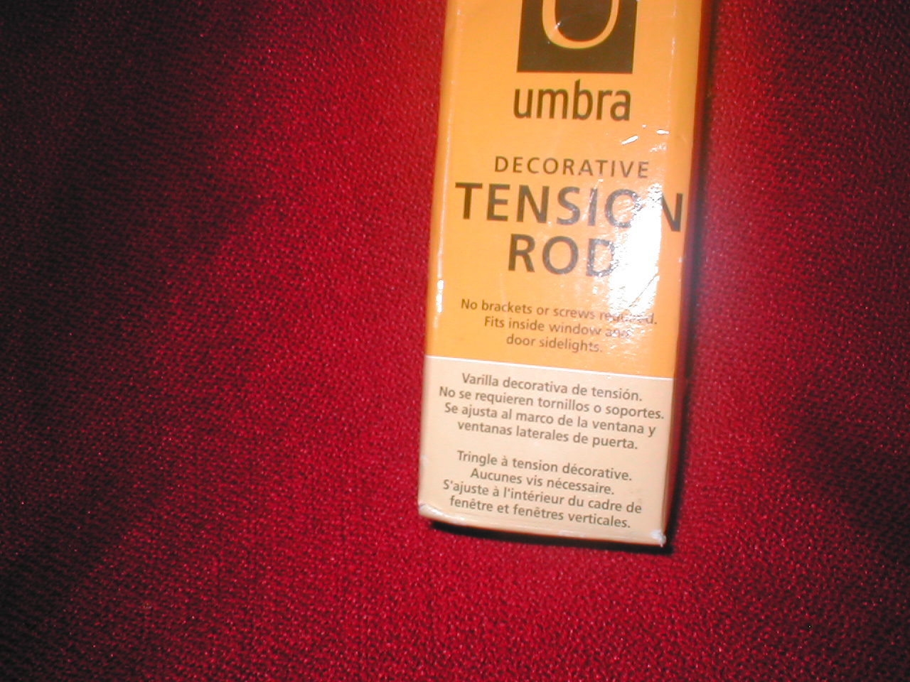 umbra CORETTO Decorative Pewter Tension Rod 10″-15″ Rare on EBAY!