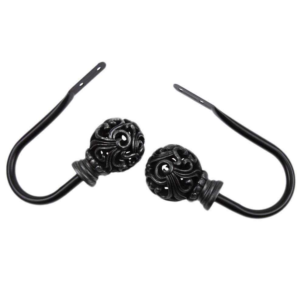 InStyleDesign Stella Curtain Holdback Pair – n/a Nickel Finish