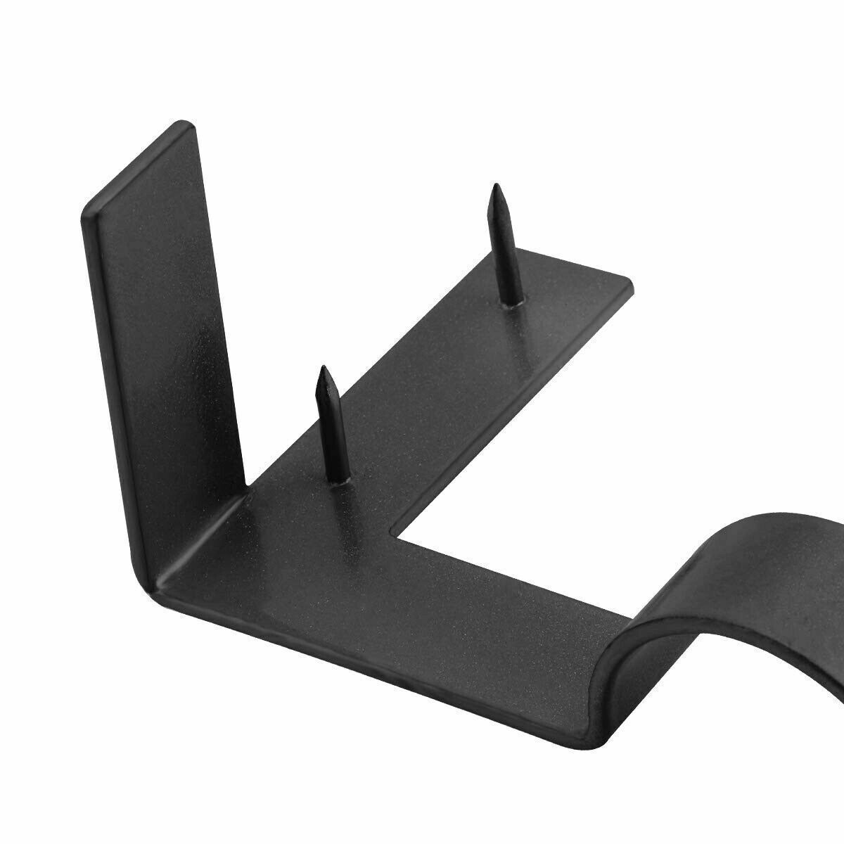 8Pcs Curtain Pole Brackets No Drill Curtain Rod Holder Into Wooden Window Frame
