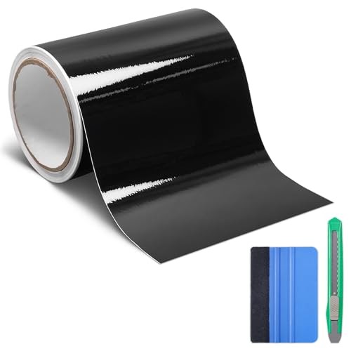 Vinyl Wrap, Cars Vinyl Film Tapes Kit for Blackout 6in x 30ft Gloss Black