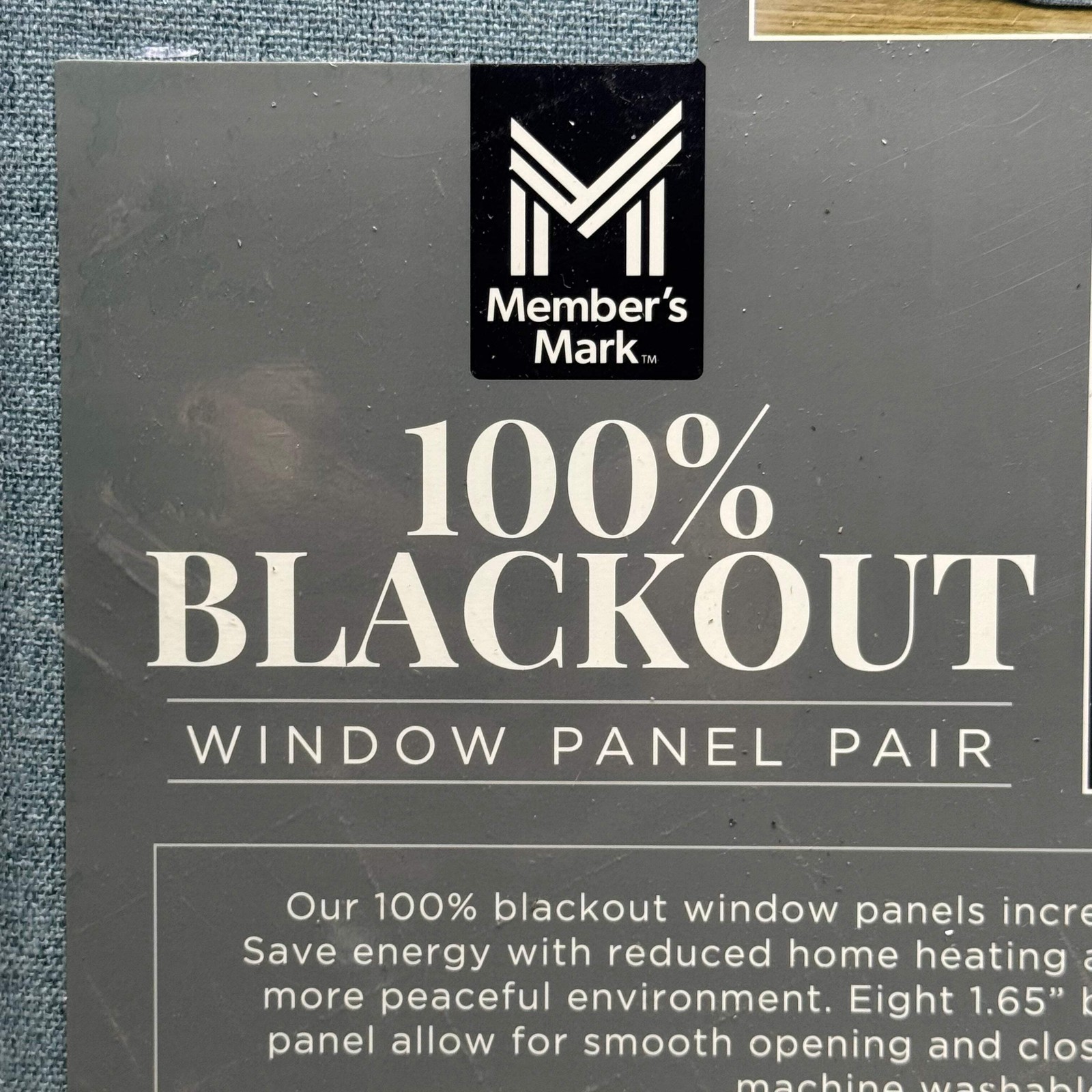 MEMBER’S MARK Window Panel Pair 100″ W x 84″ L, Blue