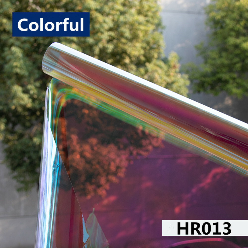 Rainbow Iridescent Window Film Home Mall Glass Decoration Tint Adhesive 152x50cm