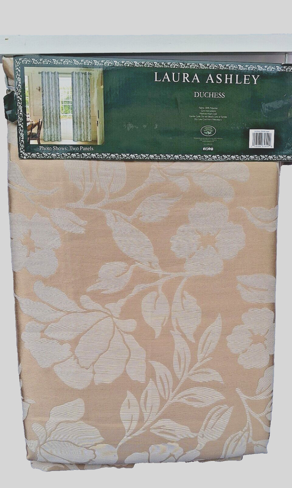 NEW Lora Ashley Duchess Chic Curtains Set of 2 panels 38″x 96″. 2 sets available