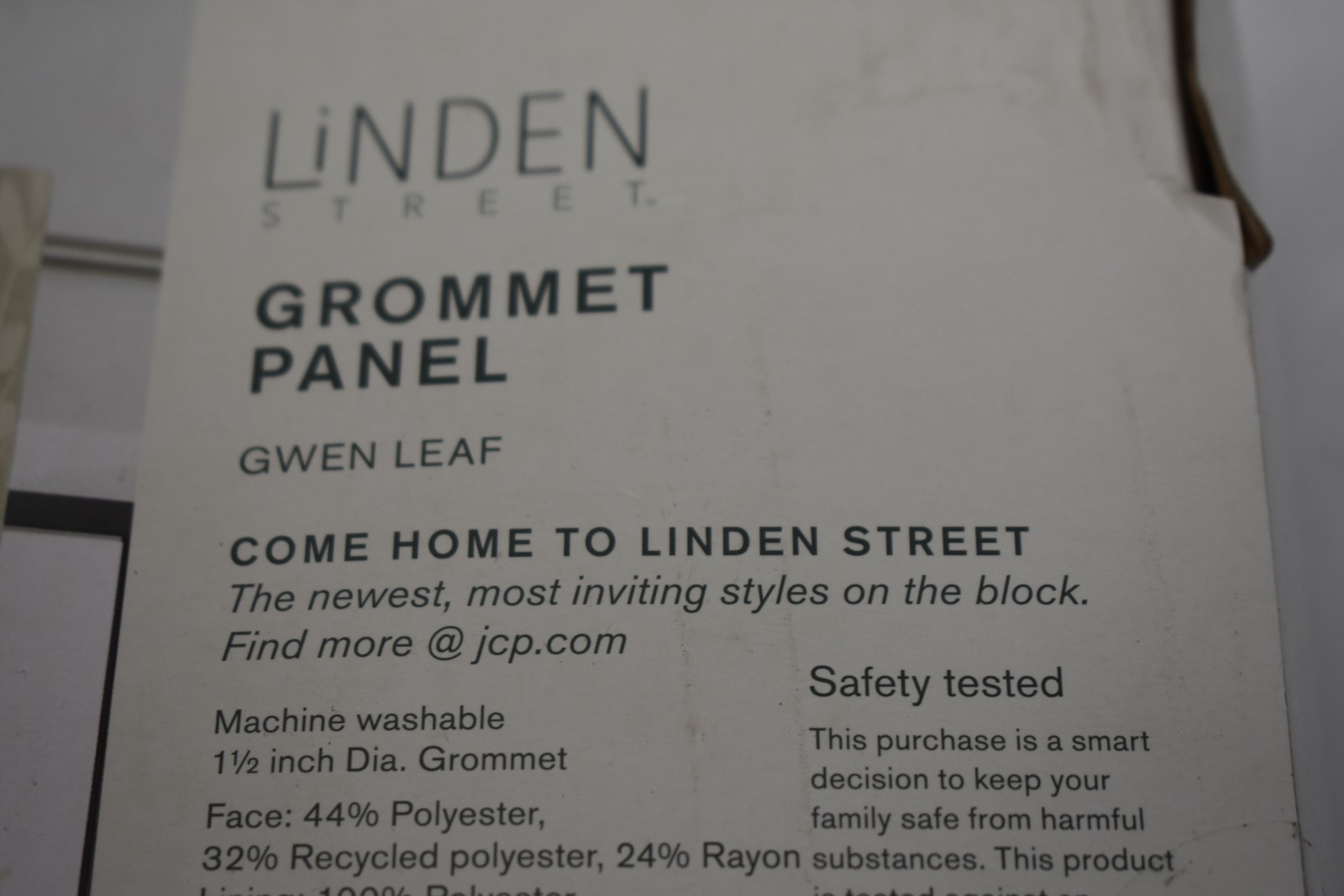linden Street Light-Filtering Grommet Top Curtain Panel Sullivan Khaki 50″ x 84″